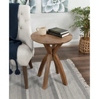 Table d'appoint ronde en bois
