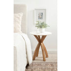 Table d'appoint ronde en bois