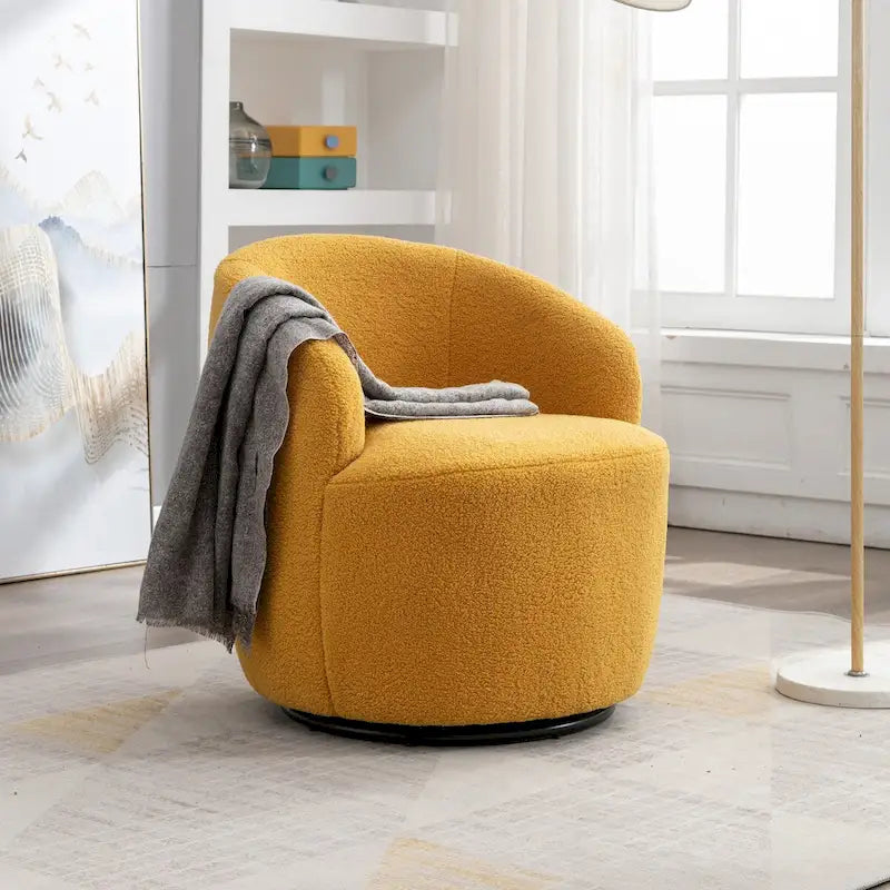 Fauteuil pivotant avec revêtement par poudre noir, bleu