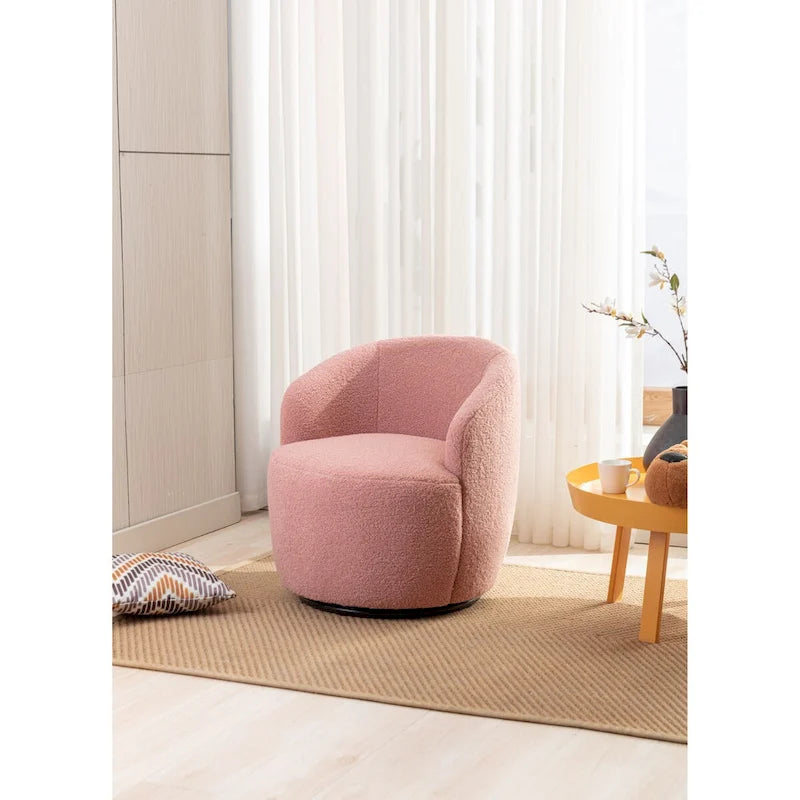 Fauteuil pivotant avec revêtement par poudre noir, bleu