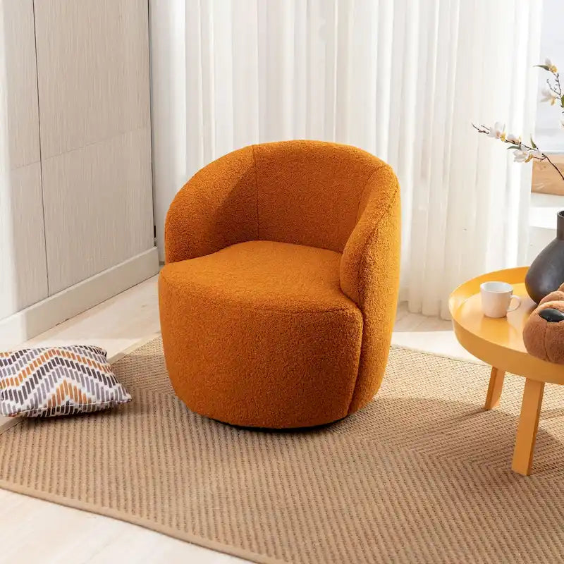 Fauteuil pivotant avec revêtement par poudre noir, bleu