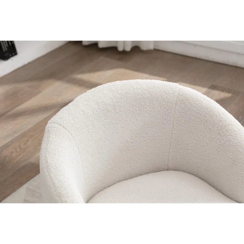 Fauteuil pivotant avec revêtement par poudre noir, bleu