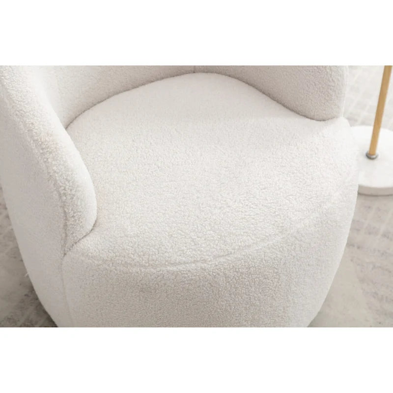 Fauteuil pivotant avec revêtement par poudre noir, bleu