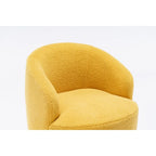 Fauteuil pivotant avec revêtement par poudre noir, bleu