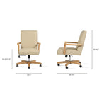 Bureaux et chaises pivotants en cuir de vachette pleine fleur, style ferme moderne
