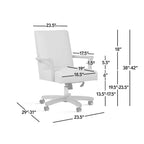 Bureaux et chaises pivotants en cuir de vachette pleine fleur, style ferme moderne