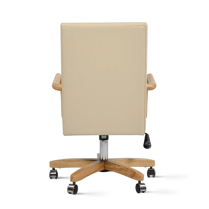 Bureaux et chaises pivotants en cuir de vachette pleine fleur, style ferme moderne