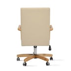 Bureaux et chaises pivotants en cuir de vachette pleine fleur, style ferme moderne