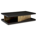 Table basse marron - 60cm de large x 35cm de profondeur x 16cm de haut