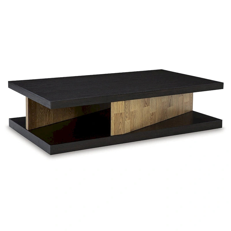Table basse marron - 60cm de large x 35cm de profondeur x 16cm de haut