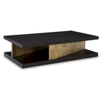 Table basse marron - 60cm de large x 35cm de profondeur x 16cm de haut